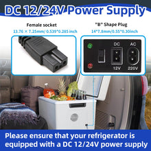 Carica l'immagine nel visualizzatore di Gallery, Cavo di Alimentazione 12V 10A DC per Mini Mobicool CoolBox Frigorifero, 2 Pin Accendisigari Ricarica Frigorifero 1.8M per Auto Portatile Frigo Congelatore