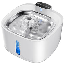 Carica l'immagine nel visualizzatore di Gallery, Fontanella per Gatti senza Fili, 3.2L 4000mAh Fontanella Gatto con Sensore di Movimento, 3 Modalità di Funzionamento Fontanella Gatti, Ultra Silenziosa Fontana per Gatti Ricaricabile - Bianco