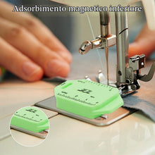 Carica l'immagine nel visualizzatore di Gallery, 3 pezzi Guida per cucitura magnetica per macchina da cucire Guida orlatrice poligonale multifunzione aggiornata con scala Magnete potente Forniture per accessori da cucito universali