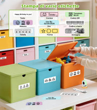 Carica l'immagine nel visualizzatore di Gallery, ORGBRO X1 Etichettatrice Portatile Bluetooth Stampante Etichette Adesive