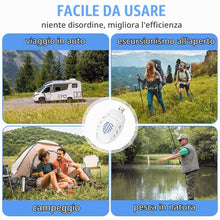 Carica l'immagine nel visualizzatore di Gallery, AOOWU Portatile Repellente per Insetti, 30 Pezzi Piastrine Antizanzare, USB Mosquito Killer Repeller, Elettrico per zanz