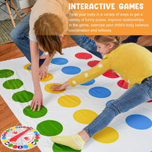 Carica l&#39;immagine nel visualizzatore di Gallery, WUGU Twisting Gioco, Gioco di Gruppo con Pad, Family Floor Gioco di società, Giochi di abilità di Squadra, Adatto per Feste di Compleanno e Riunioni (Punto Rotondo)