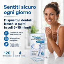Carica l'immagine nel visualizzatore di Gallery, Retainer Fresh Compresse detergenti per apparecchio ortodontico 120 Unità