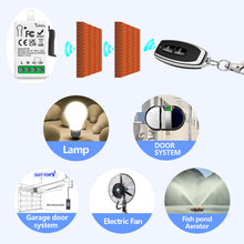 Carica l'immagine nel visualizzatore di Gallery, 433 Mhz AC 220V 230V 1Canale Interruttore Di Controllo Remoto Wireless Modulo Ricevitore Rele RF Con 2 Trasmettitori, Co