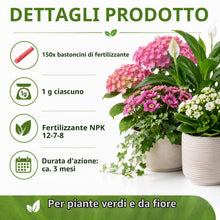 Carica l'immagine nel visualizzatore di Gallery, COM-FOUR® 150x bastoncini fertilizzanti, fertilizzante per fiori