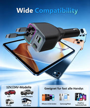 Carica l'immagine nel visualizzatore di Gallery, Caricatore Auto USB C 65W 4-IN-1 Ricarica Rapida