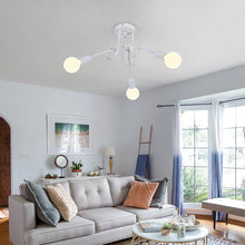 Carica l'immagine nel visualizzatore di Gallery, Riserva Lampadario Retrò Industriale E27, 3 Luci, Bianca