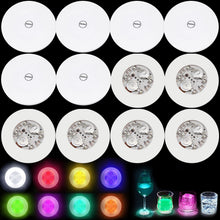 Carica l'immagine nel visualizzatore di Gallery, 12 adesivi a LED (6 luci colorate 6 luci bianche fredde)