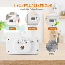 Carica l'immagine nel visualizzatore di Gallery, Cozary 3 Pezzi Termometro Digitale del Frigorifero Cucina, Magnetico Termometro Frigo con Gancio, Conversione ℃ /℉, Display LCD, per Casa, Ristoranti