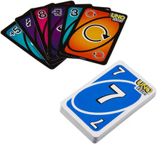 Carica l'immagine nel visualizzatore di Gallery, Mattel Games Uno Flip, L'elettrizzante variante del mitico gioco di carte per tutta la famiglia in una scatola in metallo, 112 carte fronte/retro e carte speciali FLIP, giocattolo 7+ anni, GDG37