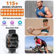 Carica l'immagine nel visualizzatore di Gallery, Smartwatch Uomo Donna, 1.91''AI Orologio Smartwatch con Effettua/Risposta Chiamate, 115+ Modalità Sportive Fitness Track
