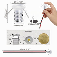 Carica l'immagine nel visualizzatore di Gallery, Mini Faretti Led Da Incasso Piccoli 1W 12V IP65 9pz Punto Luce Calda