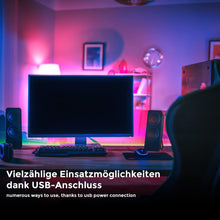 Carica l'immagine nel visualizzatore di Gallery, B.K.Licht Striscia LED RGBIC 5 m, Sensore musicale, Cambia colore segmentato, Nastro LED con telecomando