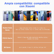 Carica l'immagine nel visualizzatore di Gallery, 45W Caricabatterie Rapido con Cavo USB Type-C 1M Compatibile con Xiaomi Redmi Note 14 Pro 5G /14/13 /12S /11/10 / POCO X