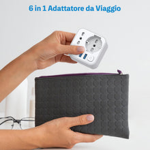 Carica l'immagine nel visualizzatore di Gallery, Adattatore Presa Giappone, 6 in 1 Adattatore Giappone Italiano con 4 USB, per Cina, Filippine, America, Canada, 3680W, S