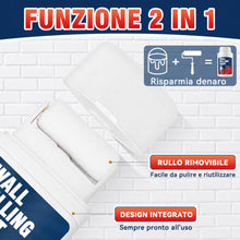 Carica l'immagine nel visualizzatore di Gallery, Mini Rullo per Ritocchi Parete 100g, Asciugatura Rapida a base d'acqua, Pittura Bianca per Interni con Rullo, Facile da 