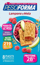 Carica l'immagine nel visualizzatore di Gallery, Pesoforma Biscotti Lampone e Mela, 8 Pasti Sostitutivi Dimagranti, 528g