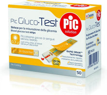 Carica l'immagine nel visualizzatore di Gallery, Pic Solution Pic GlucoTest - Strisce Per La Misurazione Della Glicemia 50 Pezzi