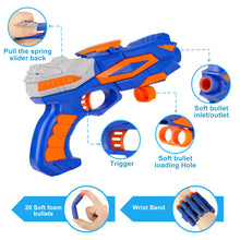 Carica l&#39;immagine nel visualizzatore di Gallery, Tiro Bersaglio Elettrico con Pistola Giocattolo, Bersaglio Digitale per Nerf, 20 Proiettili,Giochi di Tiro Bambini 3 4 5 6 7 8 9 10 anni Gioco Interno Esterno Regalo Compleanno Natale Ragazzo Bimbo