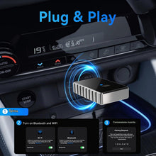 Carica l'immagine nel visualizzatore di Gallery, Adattatore Wireless 2 in 1 per CarPlay &amp; Android Auto