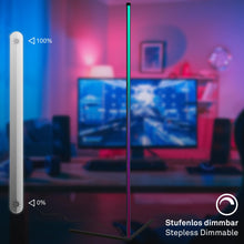Carica l'immagine nel visualizzatore di Gallery, BRILONER - Lampada da terra a LED RGBIC con telecomando, postazione da gaming, illuminazione gaming, lampada da party co