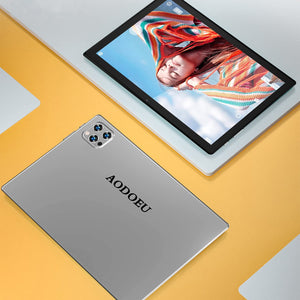 Tablet 10 Pollici Tablet Android 11, 64 GB ROM+4GB RAM (128 GB Espandibili) Tablet in Offerta , Dual 4G LTE SIM/WIF, Fotocamera 5MP+8MP| IPS HD 8000mAh |Bluetooth| GPS | Type-C Tablets PC (grigio)