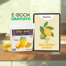 Carica l'immagine nel visualizzatore di Gallery, Nortembio Acido Citrico Alimentare in Polvere 5,2 kg – Qualità Gourmet – Correttore di Acidità 100% Naturale – Ideale pe