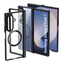 Carica l'immagine nel visualizzatore di Gallery, Tieeyivv Cover Magnetica per Samsung Galaxy Z Fold 7 5G Case con MagSafe, Anti-Caduta Frame in Silicone Morbido + Acrili