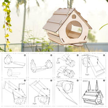 Carica l'immagine nel visualizzatore di Gallery, Casetta Uccellini da Esterno, Casetta Uccellini Legno, Casetta per Uccelli da Appendere, Mini Nido per Uccelli, Mini Cas