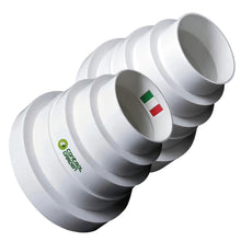 Carica l'immagine nel visualizzatore di Gallery, CONTROL GARDEN Pack x 2 Riduttore Universale per Sistemi di Ventilazione Bianco - Attacco Connettore per Condotti di Ven