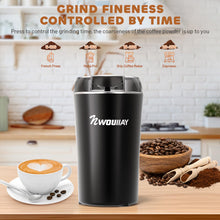 Carica l'immagine nel visualizzatore di Gallery, Macina Caffe' Elettrico 300W, Macinacaffè Elettrico con Lame in Acciaio Inossidabile, Macina Chicchi di Caffè, Macinatura Veloce, 75g, Macina Spezie per Chicchi di Caffè, Spezie, Noci, Cereali, Pepe