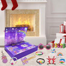 Carica l'immagine nel visualizzatore di Gallery, Kinyoda Calendario dell'Avvento 2024, Regalo di Natale con 24 Giorni di Sorprese Calendario Avvento Bambina, conto alla rovescia di Natale per bambini, ragazze, bracciali, portafoglio(32 pezzi)