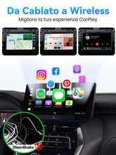 Carica l'immagine nel visualizzatore di Gallery, S2 Mini Adattatore CarPlay Wireless per iPhone, Converte Cablato in Wireless, USB e Type-C Plug and Play, Compatibile Au