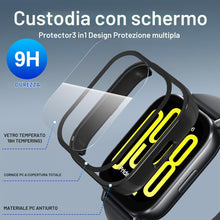 Carica l'immagine nel visualizzatore di Gallery, Diruite 3 Pezzi Cover per Xiaomi Redmi Watch 5 Active Vetro Temperato Pellicola Protettiva,PC Rigido Case Protettiva Ult