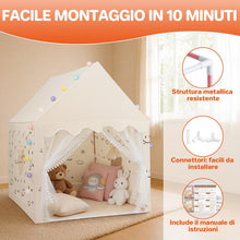 Carica l'immagine nel visualizzatore di Gallery, FUNYKICH Tenda da Gioco Bambini 120x100x130cm con Luci LED
