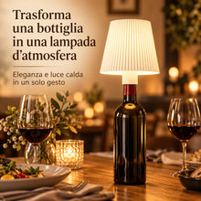 Carica l'immagine nel visualizzatore di Gallery, Lampada per Bottiglia LED Senza Fili Ricaricabile, Paralume per Bottiglia con 2 Adattatori Universali, Lampada Tappo Bot