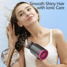 Carica l'immagine nel visualizzatore di Gallery, Mini Phon Capelli da Viaggio Potente - asciugacapelli ionico, Maneggevole e Compatto, 1800W, Manico Pieghevole, 3 Temperature, Fono Capelli Ionico portatile
