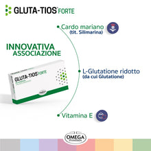 Carica l'immagine nel visualizzatore di Gallery, GLUTA-TIOS® FORTE, Depurativo con Glutatione e Cardo Mariano | Omega Pharma
