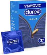 Carica l'immagine nel visualizzatore di Gallery, Durex Settebello Jeans, Preservativi Classici, Vestibilità Regular, 27 Profilattici