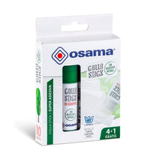 Carica l'immagine nel visualizzatore di Gallery, Osama - Colla Stick Extra Forte, 4 Pezzi + 1 Gratis, 10 gr - Set Colle Stick Ideale per Cancelleria Scuola, Ufficio e Università - Scorrevole, Resistente e Adatta ai Bambini, con Ingredienti Naturali