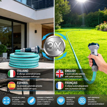 Carica l'immagine nel visualizzatore di Gallery, Idroeasy, Tubo Acqua Giardino Estensibile da 15 Metri - 1/2" Made in Italy