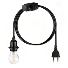 Carica l'immagine nel visualizzatore di Gallery, Kit Lampada a Sospensione con Interruttore Dimmer, Cavo Sospeso 2 m con Spina, Portalampada Edison E27 per Lampade e Par