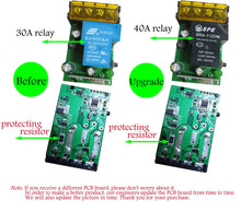 Carica l'immagine nel visualizzatore di Gallery, Interruttore di comando a distanza, DC 12V / 24V / 48V / 72V / 40A Rel¨¨ Interruttore a distanza per allarmi antifurto, Sistemi di sicurezza Porta a rulli Lind, Barriere a portale ecc. (black)¡­
