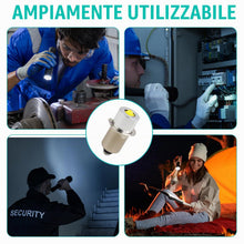 Carica l'immagine nel visualizzatore di Gallery, Lampadina LED di Ricambio 3V P13.5S 3W per Torcia Maglite 2D, Lampada Torcia LED 3V, Lampadina Sostitutiva Alta Luminosi