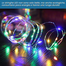 Carica l'immagine nel visualizzatore di Gallery, LED Stringa di luci a Batteria: 12 Pezzi 3M 30 LED Mini Stringa di luci a Batteria, filamento di Rame Stringa di luci Mi