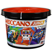 Carica l'immagine nel visualizzatore di Gallery, BANDAI - Meccano Junior Barile 150 pezzi - Kit di Costruzione 5 Modelli, 2 attrezzi, istruzioni, secchio con manico - Ki