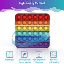 Carica l'immagine nel visualizzatore di Gallery, Silicone Push Bubble Sensory Pop Fidget Toy, Durevole Giocattolo Arcobaleno per Antistress, Giocattolo Sensoriale per Al