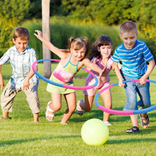 Carica l'immagine nel visualizzatore di Gallery, Hula Fitness Hoop per Bambini con 8 Parti, Diametro 70cm, 200g Portatile in Plastica Regolabile e Rimovibile, Hula Reife