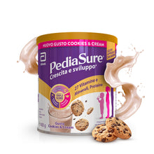 Carica l'immagine nel visualizzatore di Gallery, PEDIASURE Crescita e Sviluppo, Integratore Alimentare per Bambini da 1+, Multivitaminico con 27 Vitamine e Minerali e Proteine, Confezione 400g, gusto Cookies &amp; Cream