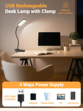 Carica l'immagine nel visualizzatore di Gallery, LED clip luce (batteria 4000 mAh)